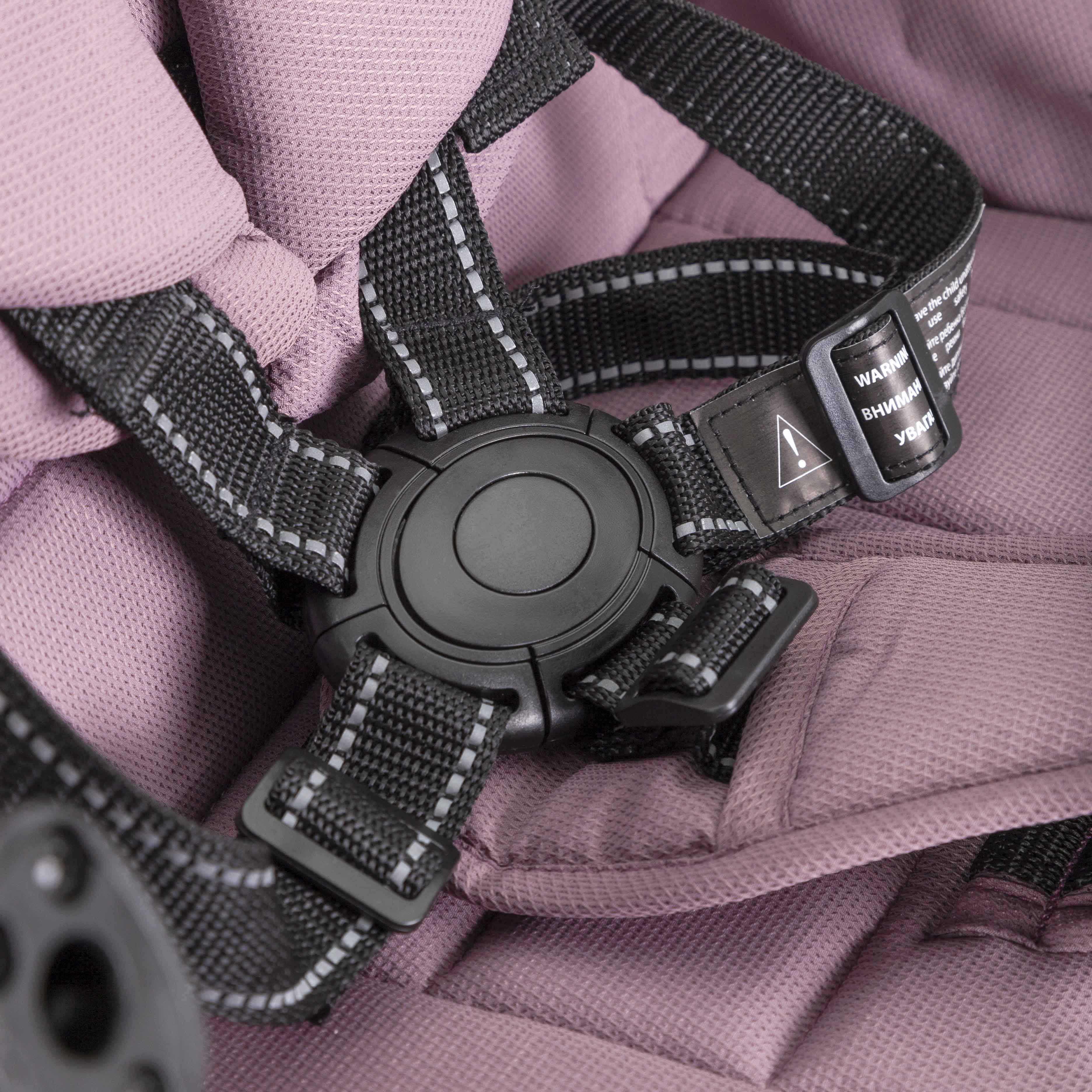 Прогулочная коляска Bravo SL 2024 Пятиточечный ремень безопасности.